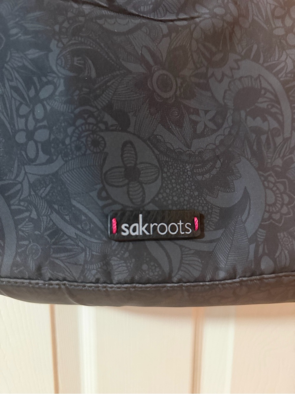 Sakroots Tacoma Tote in the "Black Spirit Desert" print. - Picture 2 of 10